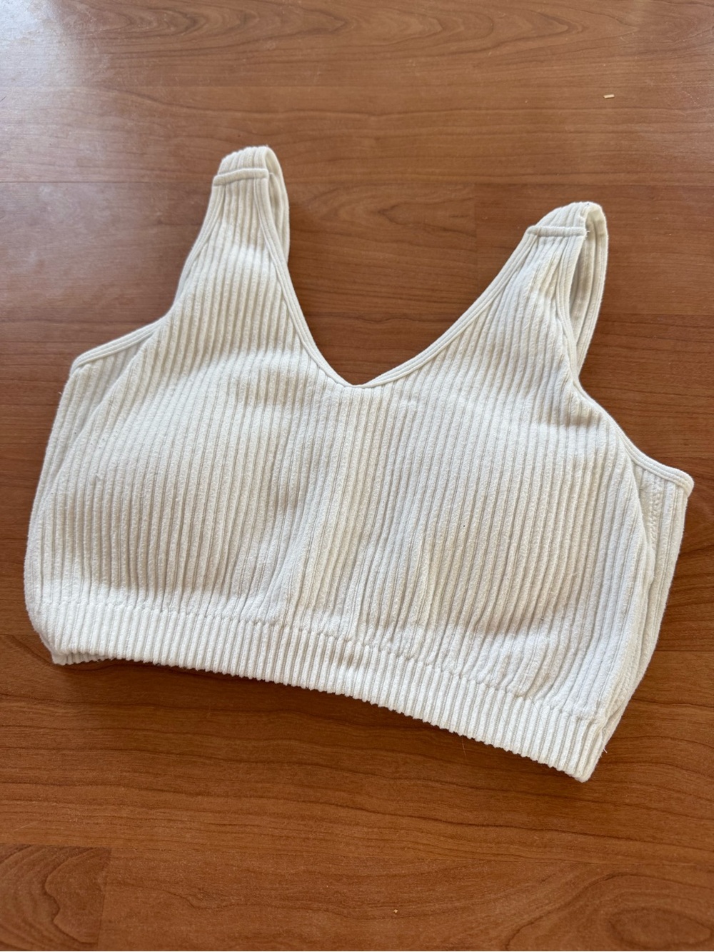 Ribbed V-Neck Tank